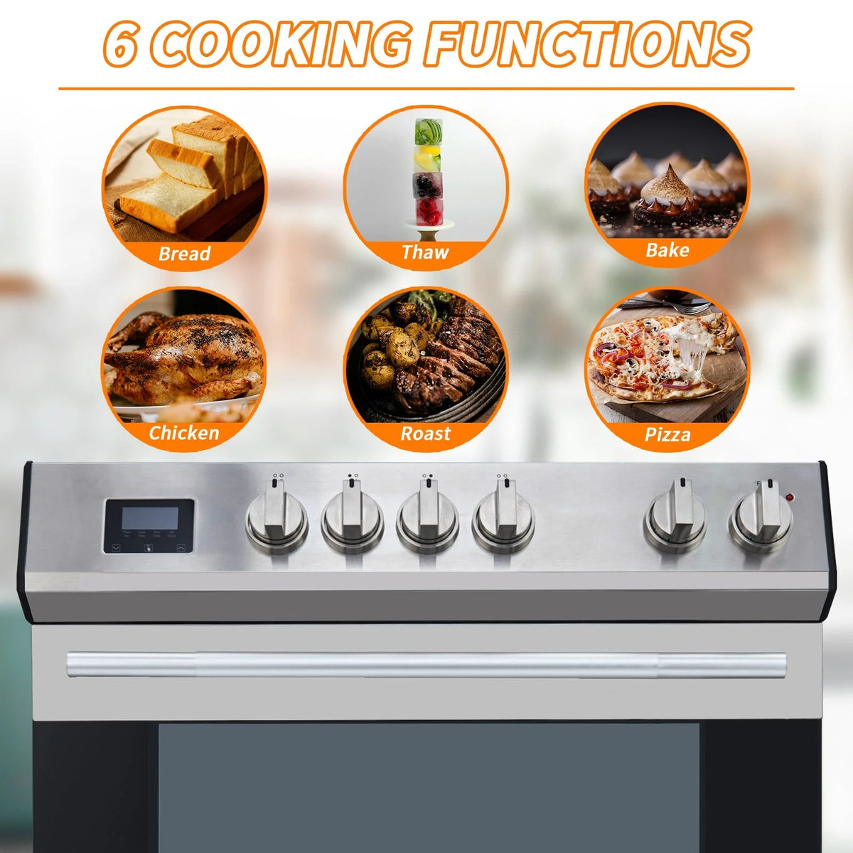 Front Control Electric Range - 5.0 cu. ft., 5 Elements, 240V, Stainless Steel