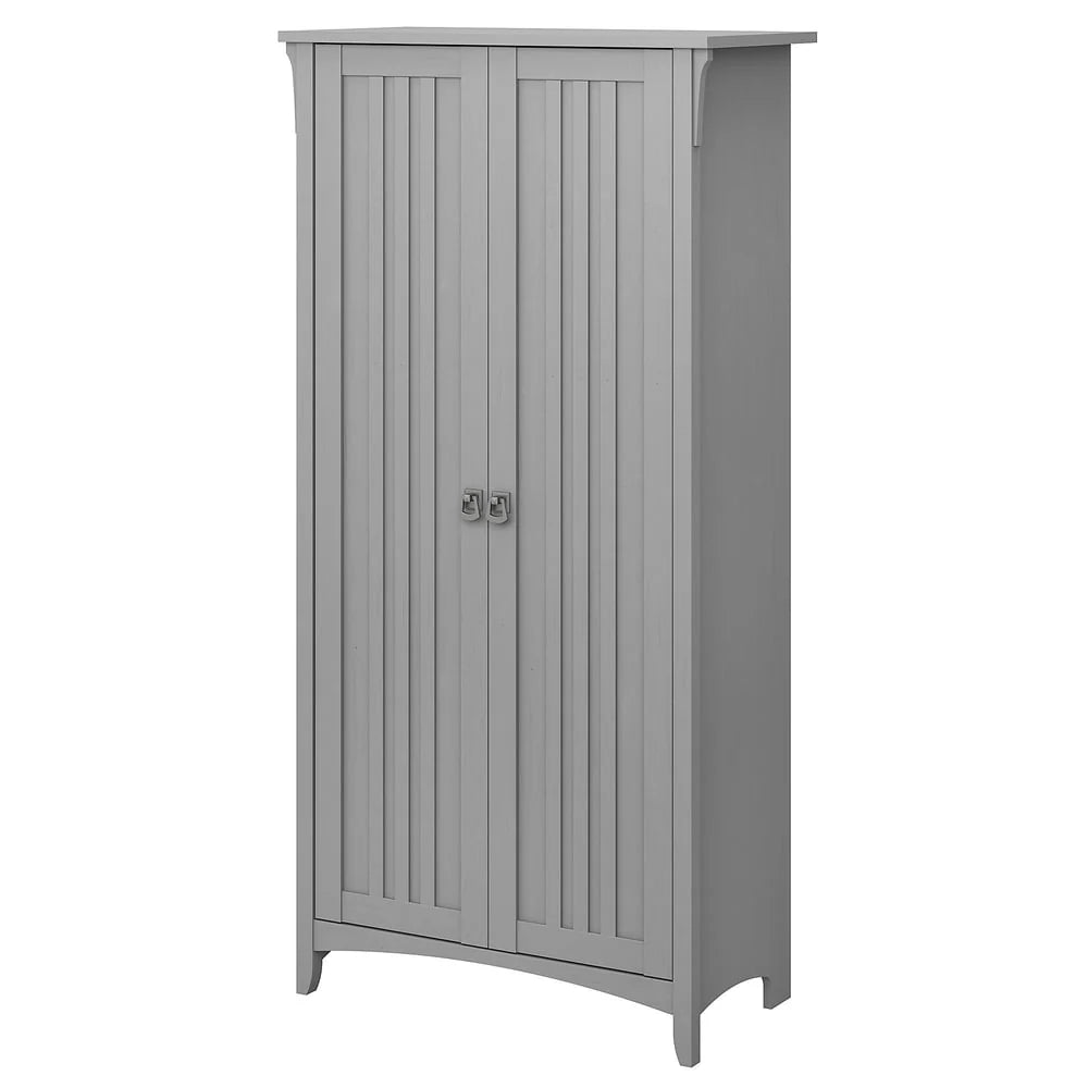 Tall Freestanding Storage Cabinet With Doors And 5 Shelves