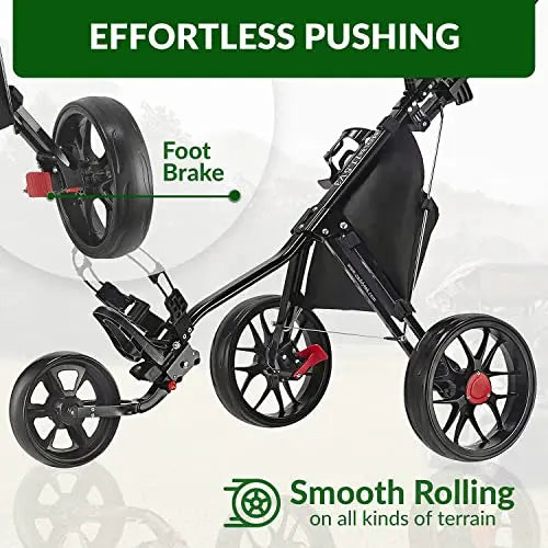 Caddytek CaddyLite 11.5 V3 3-Wheel Golf Push Cart - SuperLite Deluxe