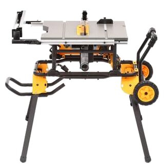 15 Amp Corded 10 in. Job Site Table Saw with Rolling Stand DWE7491RS