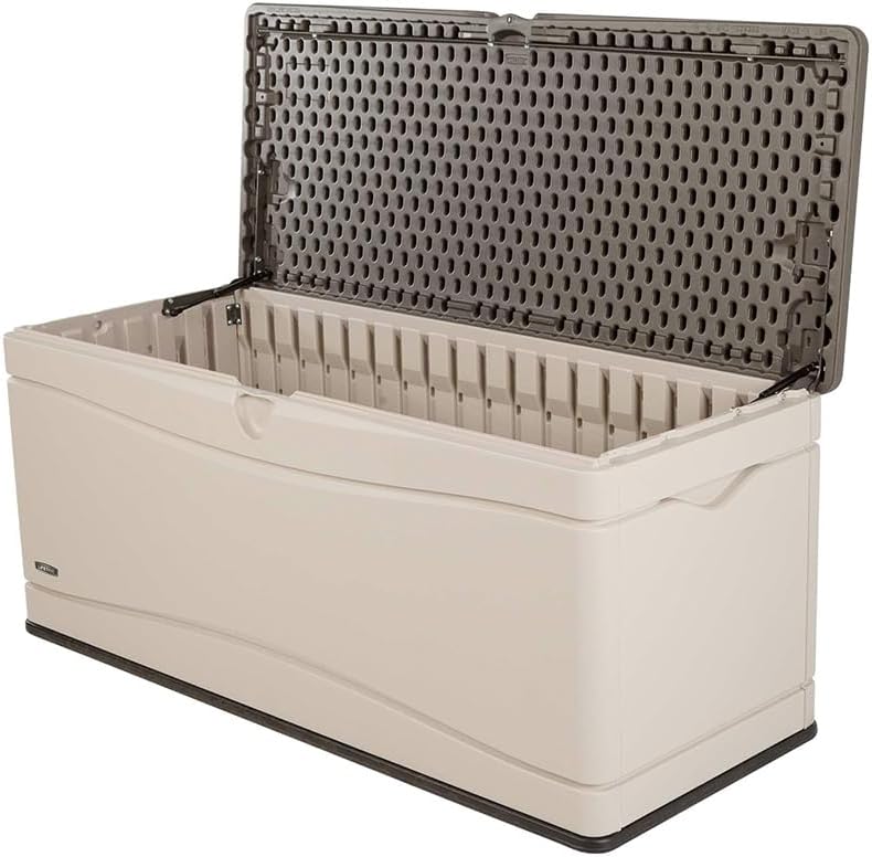 LIFETIME Extra Large Deck Box 130 Gallon Desert Sand/Brown - 60012