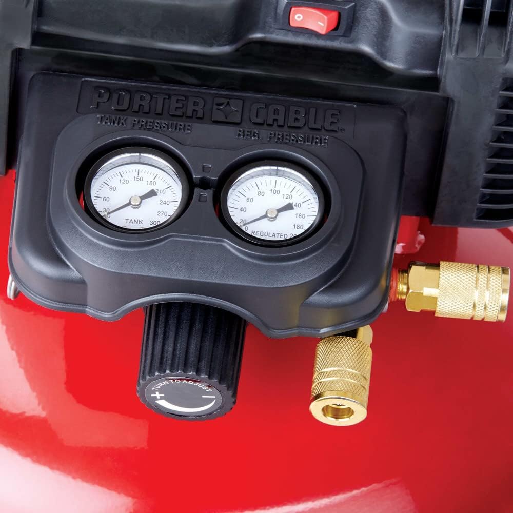 6 Gallon Oil-Free Pancake Air Compressor, 150 PSI, 2.6 SCFM at 90 PSI
