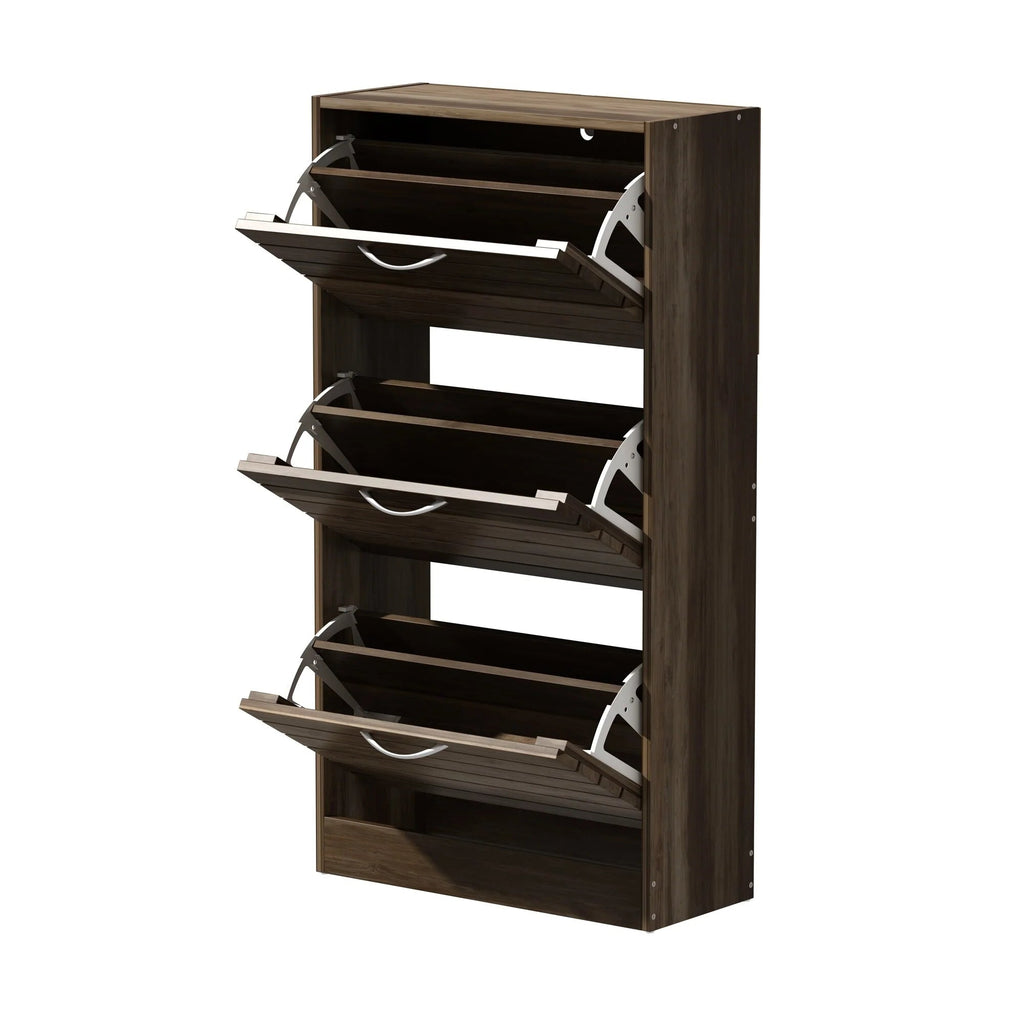 Modern Flip-Down Shoe Storage Cabinet
