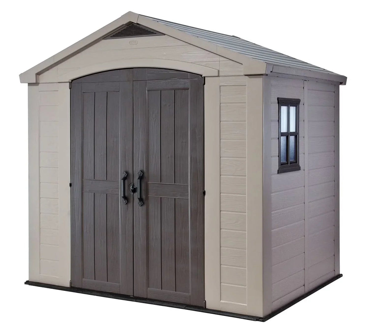 Keter Resin Outdoor Storage Shed, 8 x 11 Foot, 550 Cu. Ft., Taupe