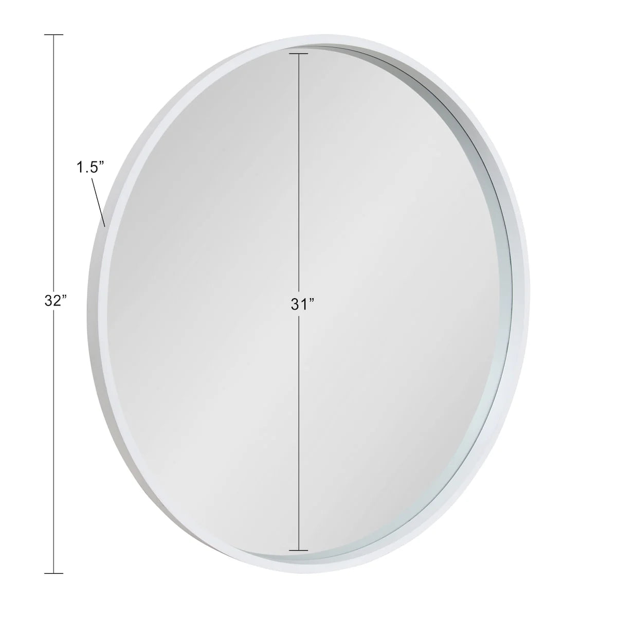 Round Wood Accent Wall Mirror With Modern Decorative Wooden Frame