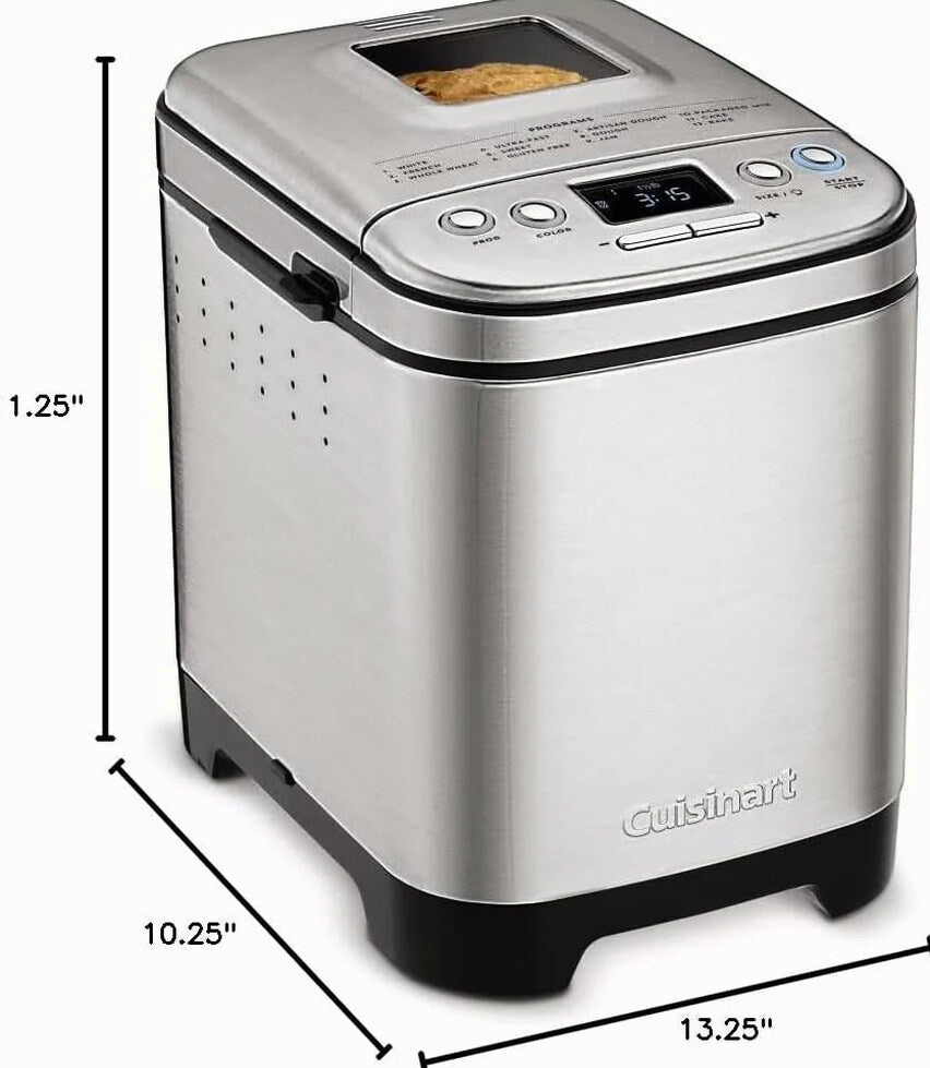 Cuisinart Bread Maker Machine, Compact and Automatic, Up to 2lb Loaves