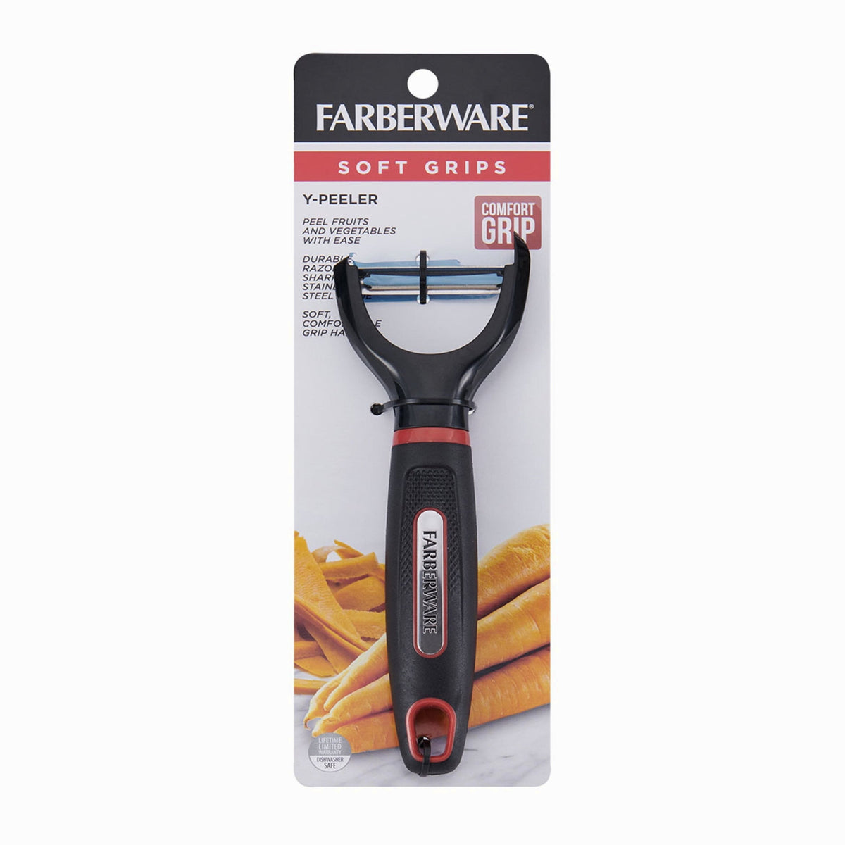 Stainless Steel Y Peeler in Black