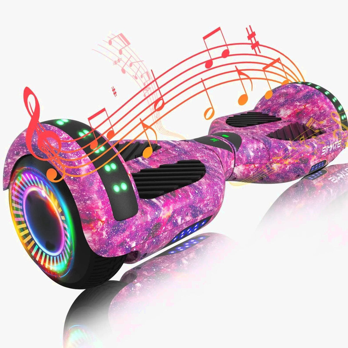 SIMATE 6.5" Hoverboard with Bluetooth &amp; LED Lights