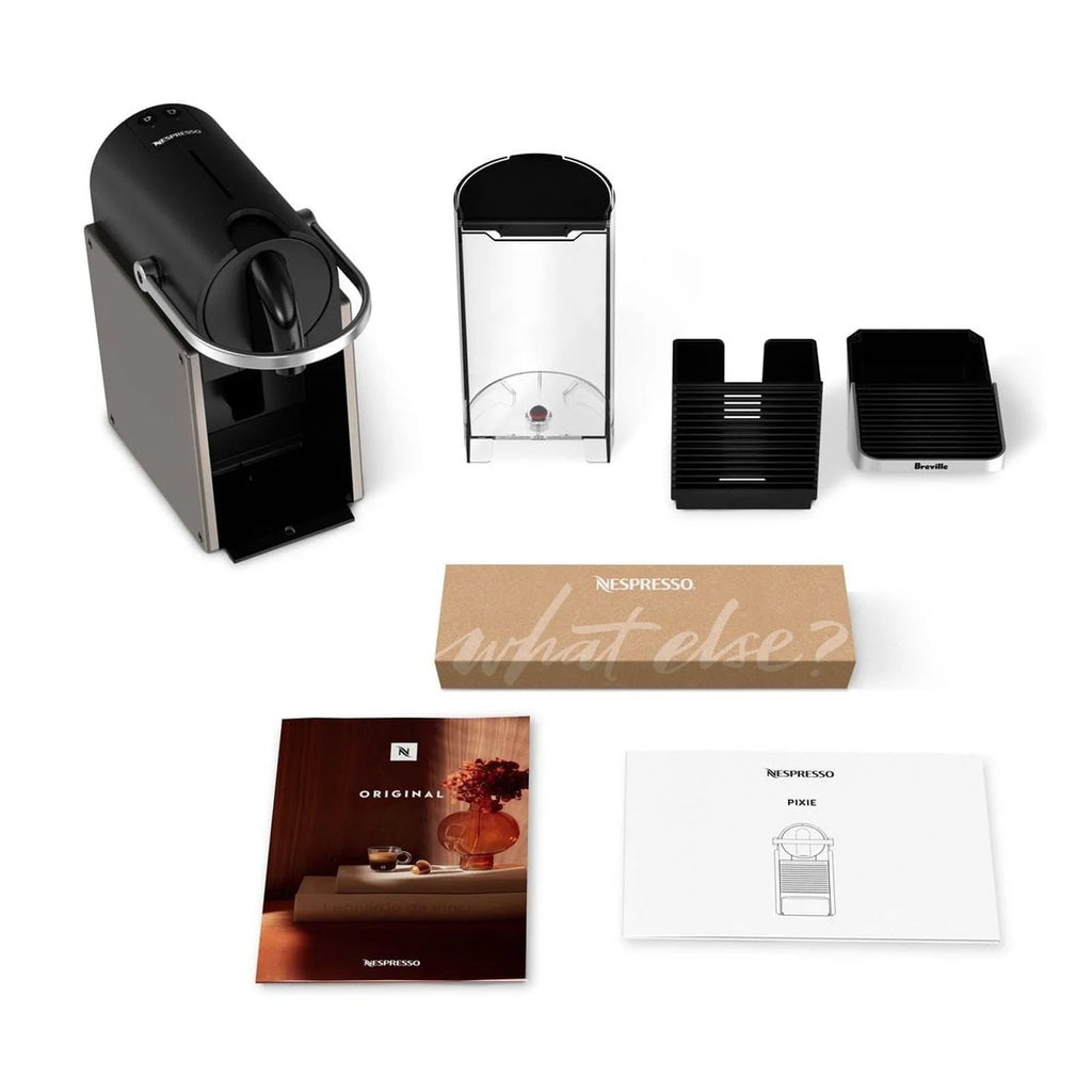 Nespresso Pixie Espresso Machine, Titan - BEC440TTN