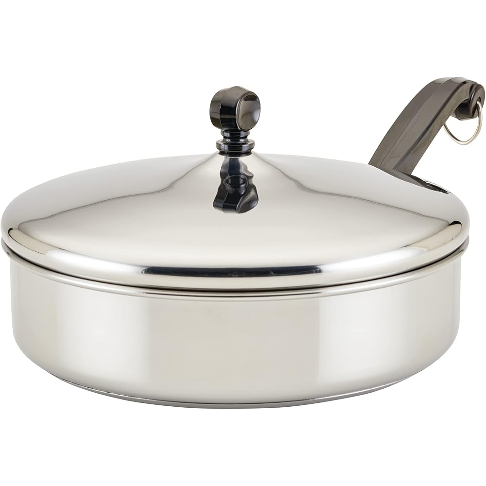 Farberware Classic Stainless Steel Saute Pan With Lid, 2.75 Quart