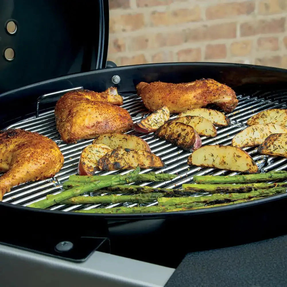 Performer 22 in. Charcoal Grill, Black, Built-In Thermometer And Storage Rack
