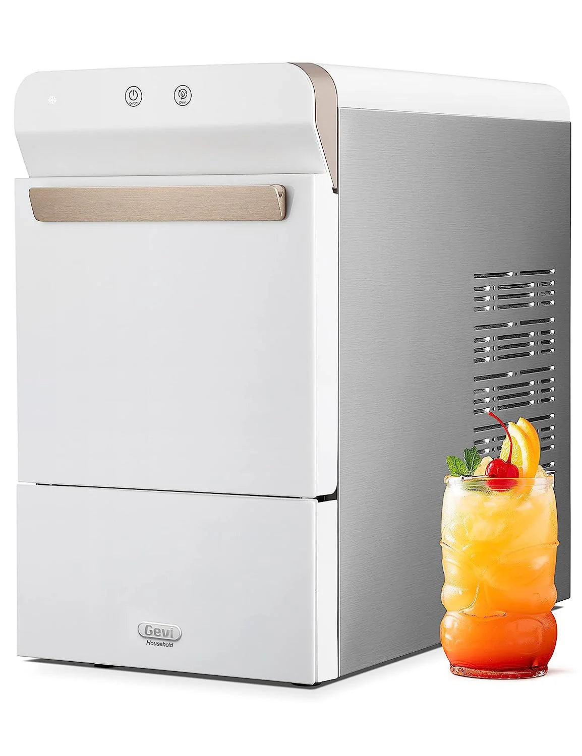 Gevi Countertop Self-Cleaning Nugget Ice Maker, 30 Lbs/24 Hours, 2.8L - V2.0