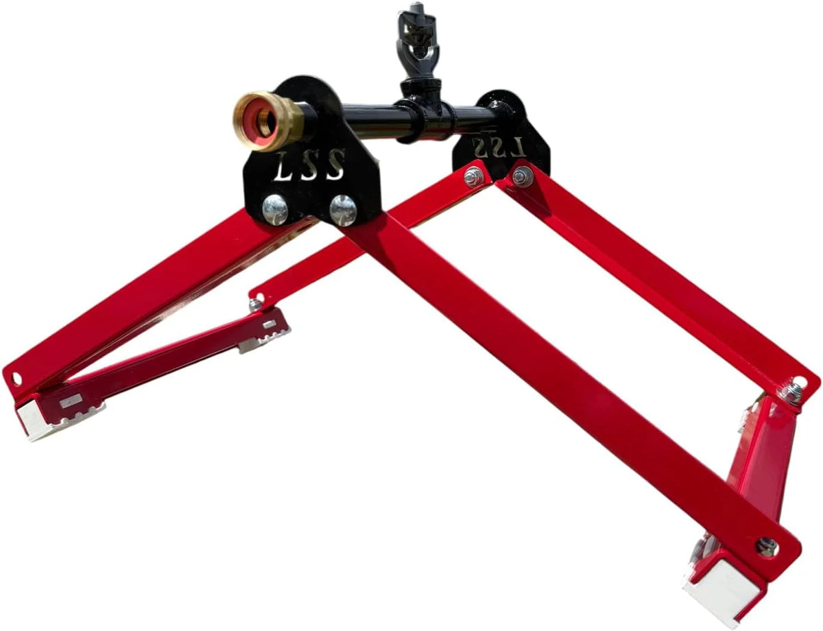LSS Roof Peak Water Sprayer, Red Metal Fixed Spray, 3420 Square Feet Coverage, 12-Inch