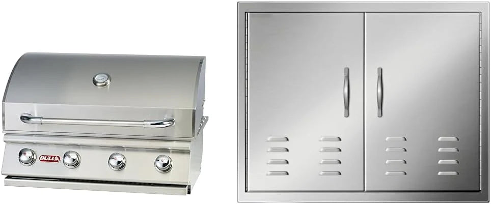 Bull Outdoor Products Natural Gas Outlaw Drop-In Grill Head, 60,000 BTU - 26039