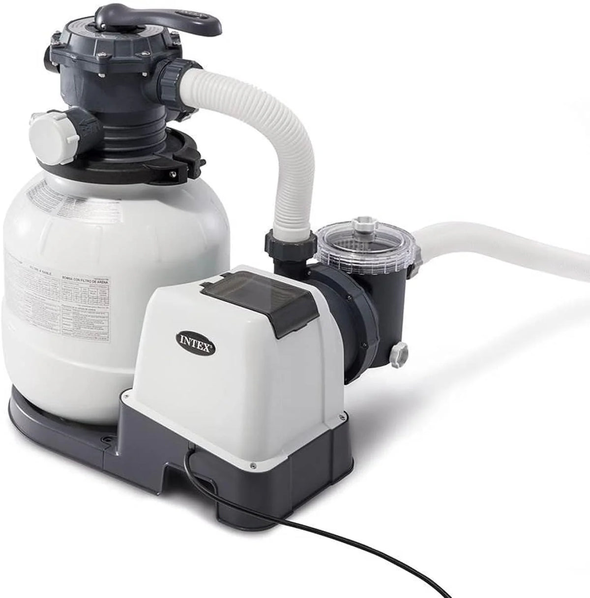 Intex Krystal Clear 16 Inch 3,000 GPH Above-Ground Pool Sand Filter Pump - 26651EG