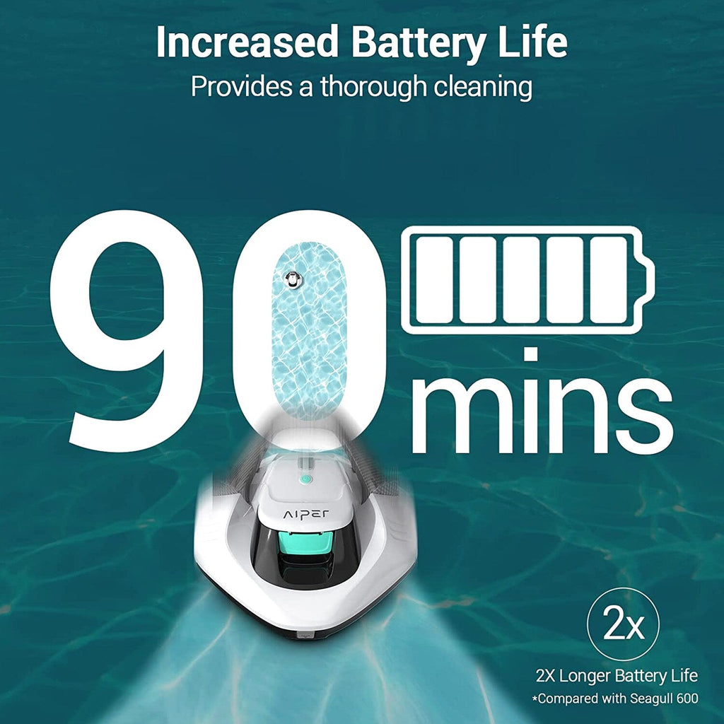 Cordless Robotic Pool Cleaner, Pool Vacuum with Dual-Drive Motors