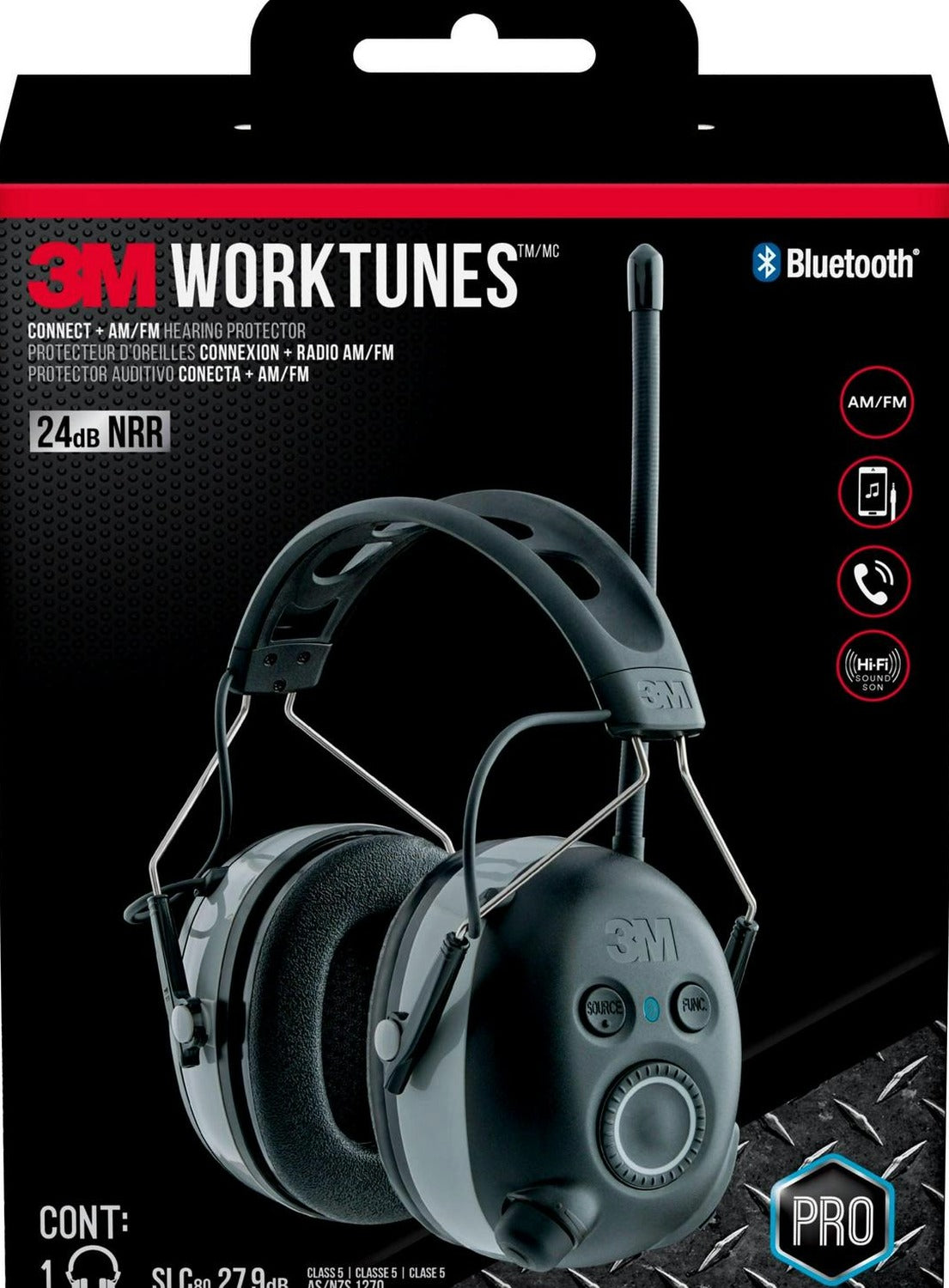 3M Worktunes Connect. AM/FM Hearing Protector. Bluetooth Technology