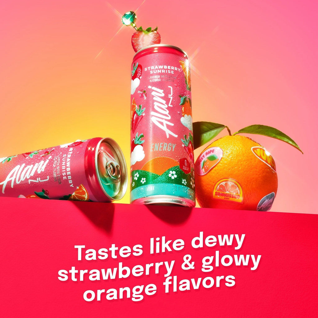 Energy Drink Strawberry Sunrise 12oz 24 Pack
