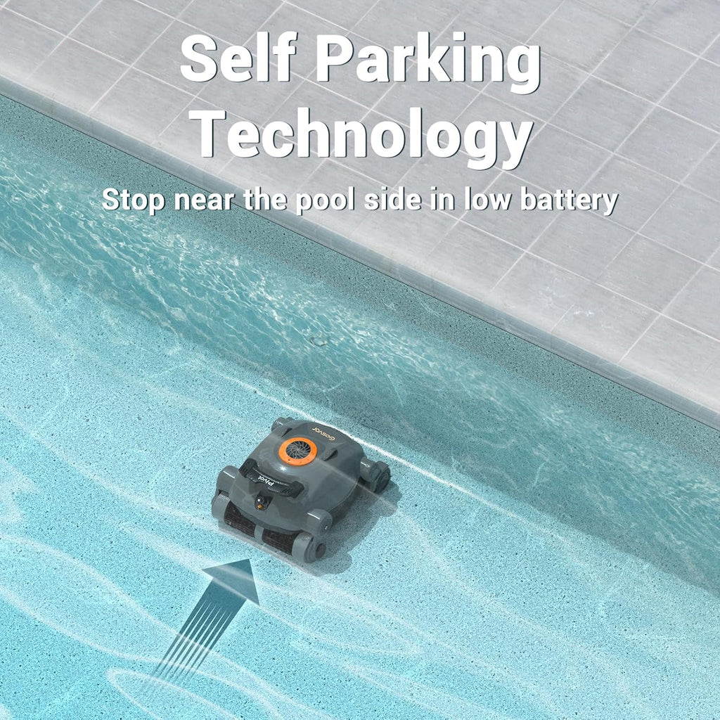 Cordless Robotic Pool Cleaner With Automatic Wall Climbing