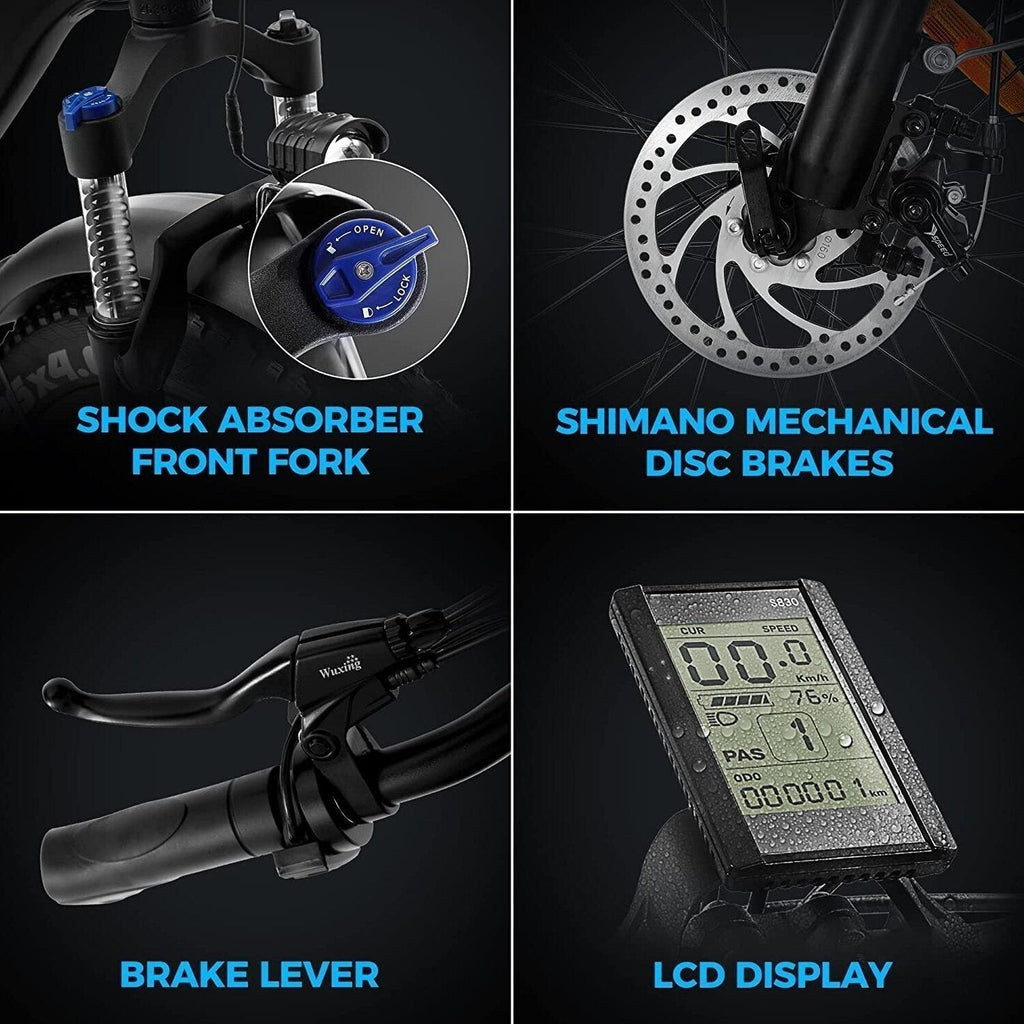 Outdoor electric bike with 48V/15Ah lithium battery