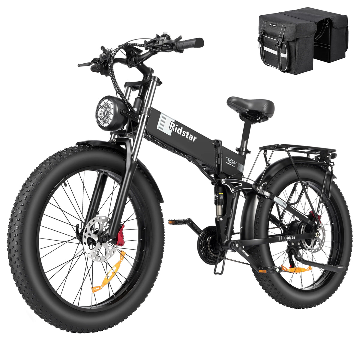 Eletric Bike for Adults 750W Motor 48V 20Ah Removable Battery 26?? Fat Tire Folding E-Bike Shimano 21-Speed MTB Cycling UL2849