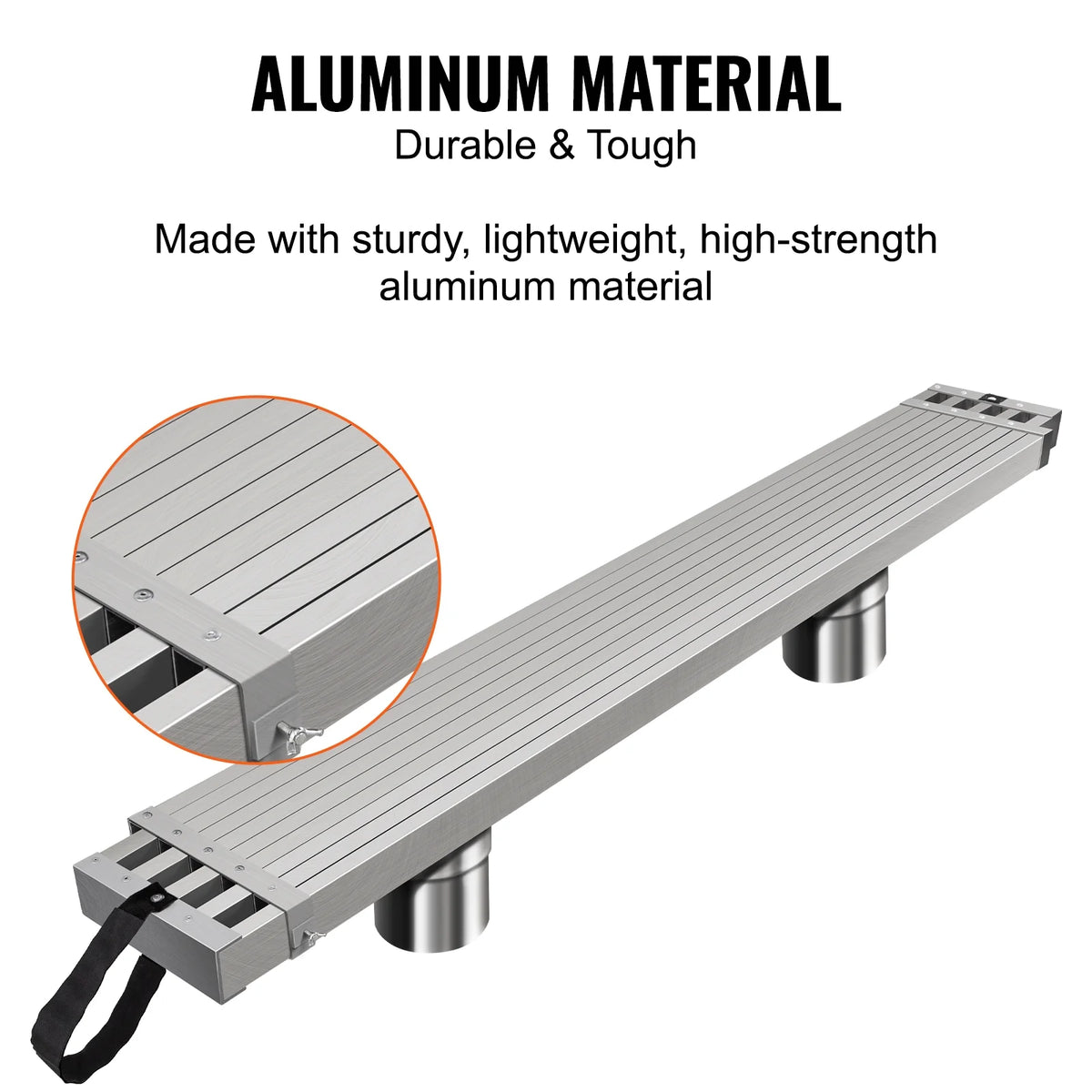 VEVOR Telescoping Aluminum Work Plank, 8-13 ft, 500 lbs, 12.5 in Width - WBS-018