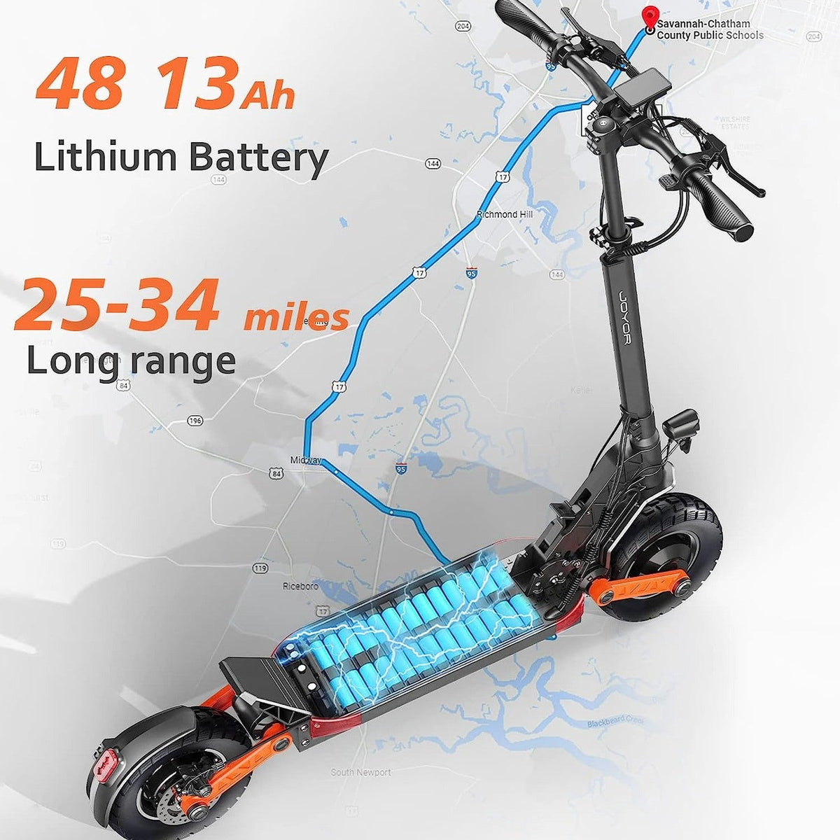 Up to 37 MPH Tire Hydraulic Brake Adult Electric Scooter