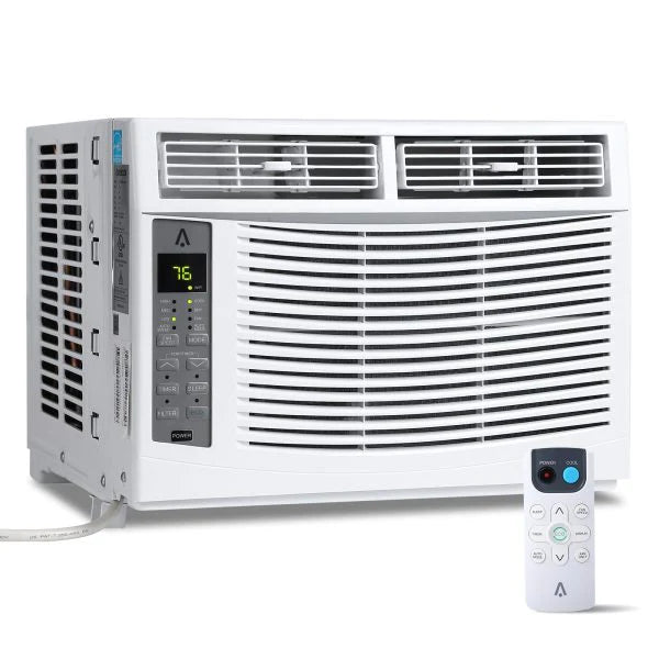 6,000 BTU 115V Window Air Conditioner With Reusable Filter - Cools Rooms Up To 250 Sq. Ft.