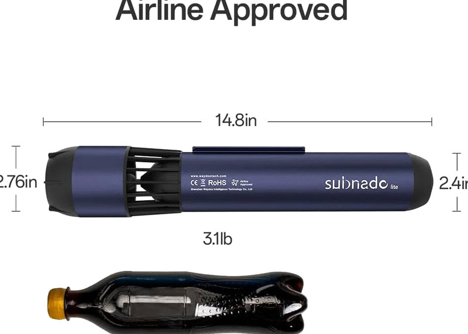 Waydoo Subnado Underwater Scooter Lite, Water Sports Diving Scooter with Removable Handle, Compact and Portable Water Scooter for Adults&amp;Kids, Scuba Diving Snorkeling Sea Scooter Multiple Uses, Blue