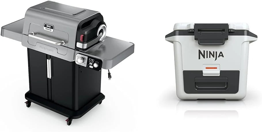 5-in-1 Electric and Propane 3-Burner Outdoor Grill and Smoker, Stainless Steel