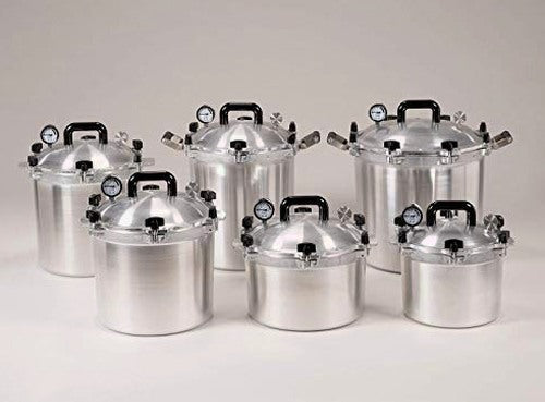 All American 930 Canner Pressure Cooker, 30 qt, Silver