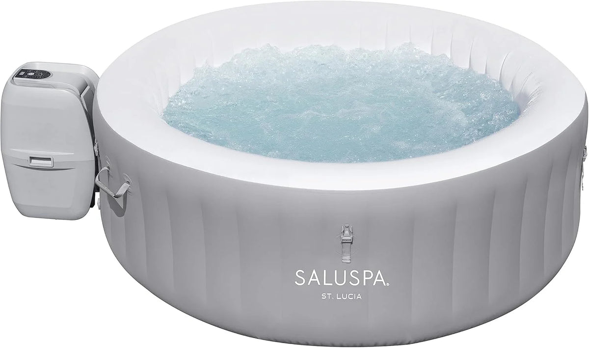 Bestway SaluSpa Miami Inflatable Hot Tub Spa, 71 x 26 in, 2-4 Person, Black - 60104E