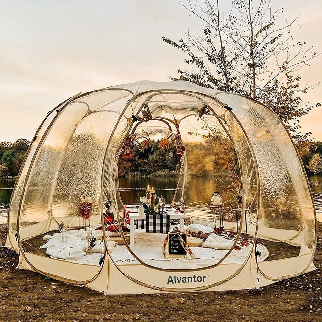 Alvantor Bubble Tent Pop Up Gazebo, 8-10 Person Igloo Dome Garden Patio Canopy Shelter