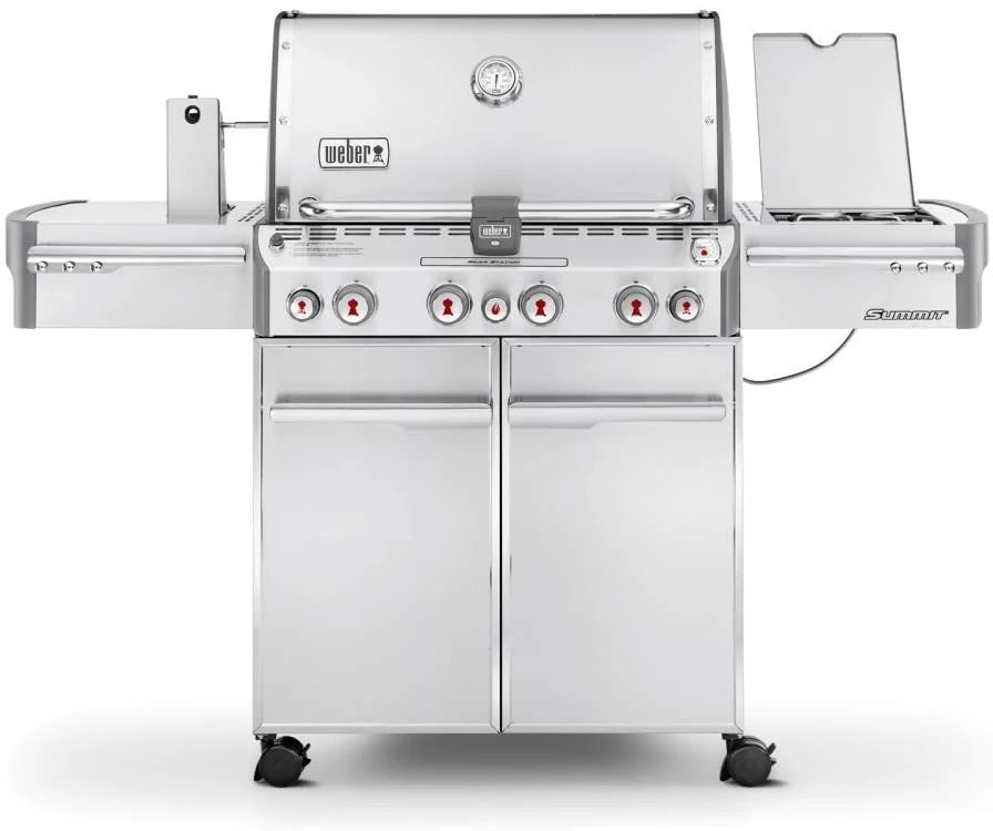 Weber Summit S-470 4-Burner Liquid Propane Grill, Stainless Steel, 580-Square Inch - 7170001