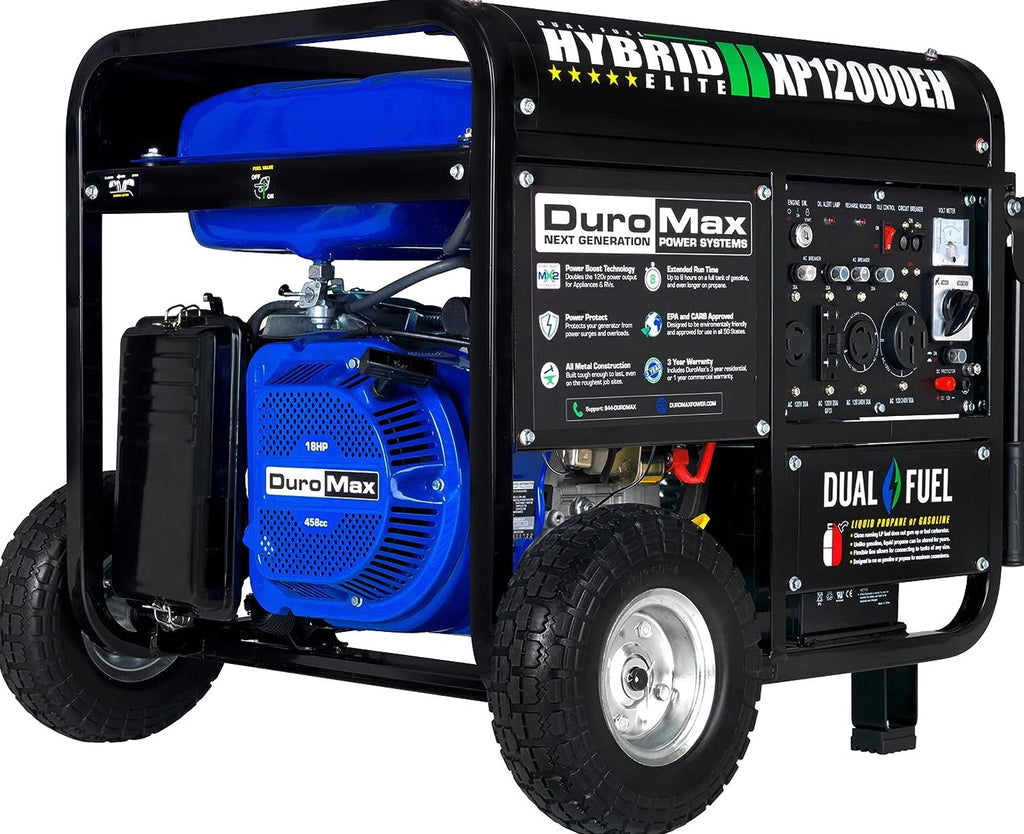 XP12000EH Dual Fuel Generator – 12,000W Gas/Propane, 457cc 4-Stroke Engine, EPA/CARB Compliant