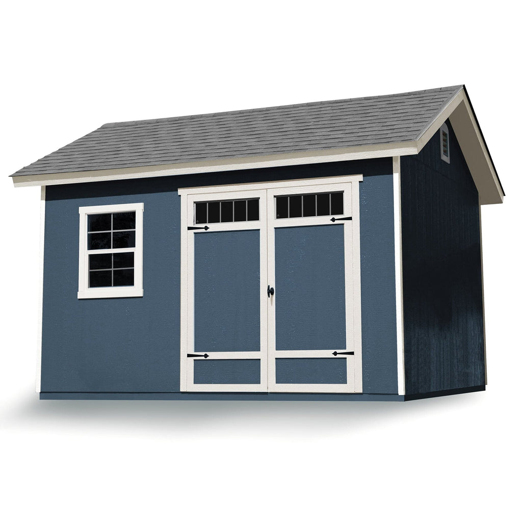 Handy Home Products Beachwood 10 ft. x 12 ft. Wood Storage Shed (Floor Included)
