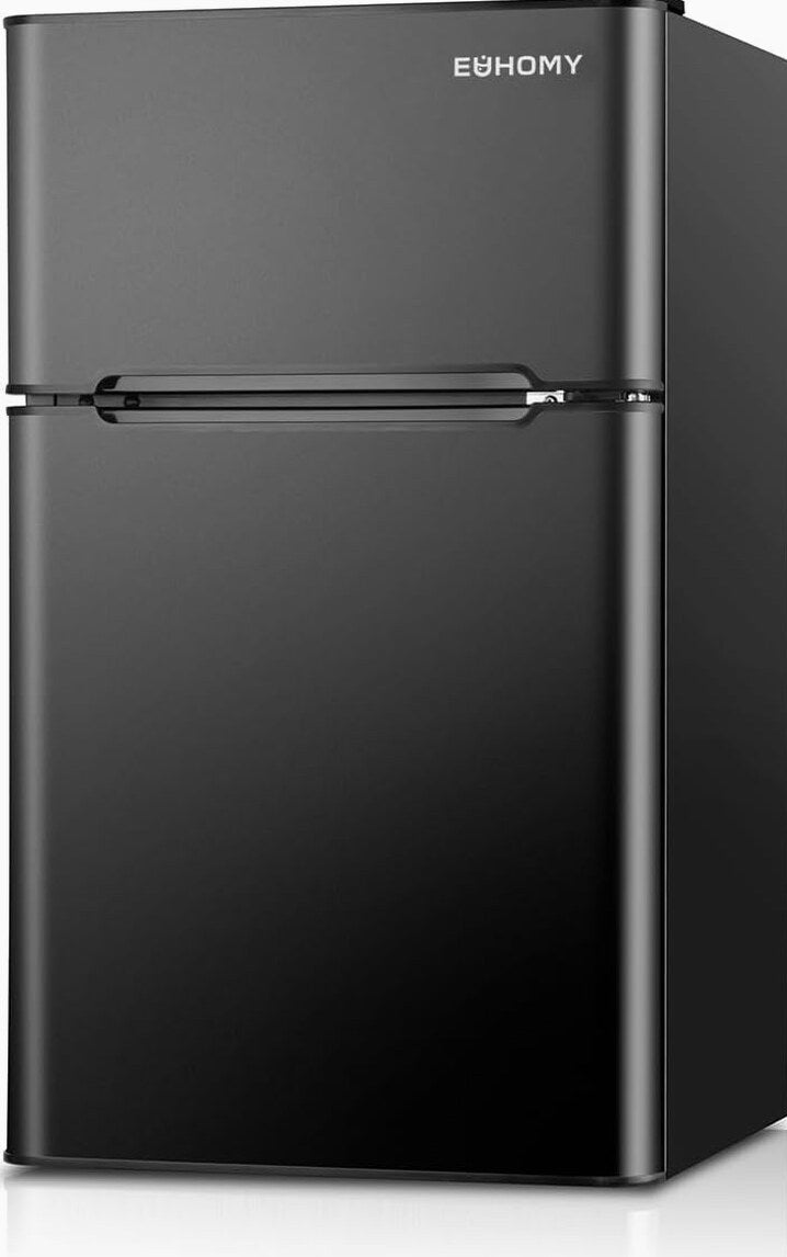 Euhomy Mini Fridge with Freezer, 3.2 Cu.Ft Mini Refrigerator with Freezer