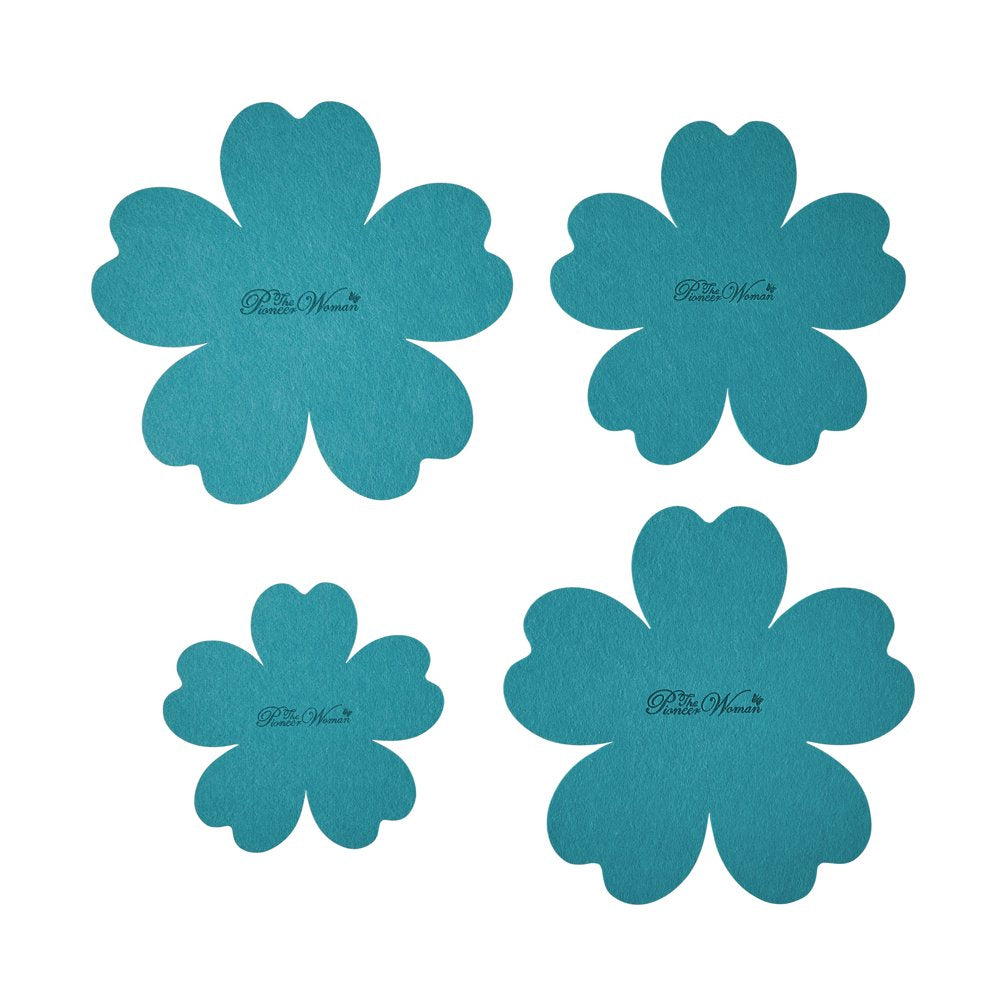38-Piece Teal Cookware Set With Floral Design