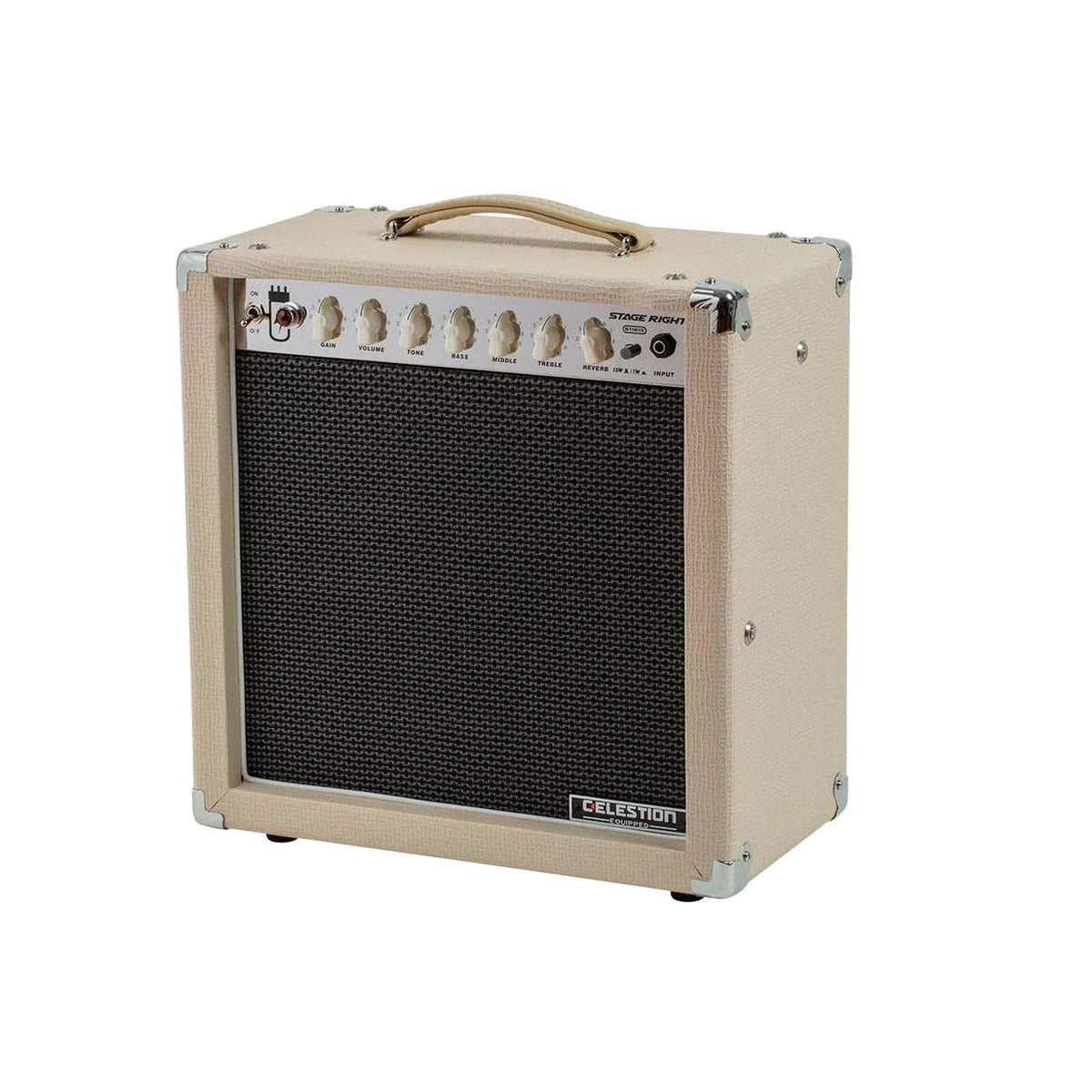 Stage Right by Monoprice 15-Watt 1×12 Guitar Combo Tube Amp with Celestion Speaker and Spring Reverb