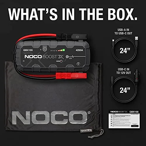 NOCO Boost X GBX155 4250A 12V Portable Lithium Jump Starter
