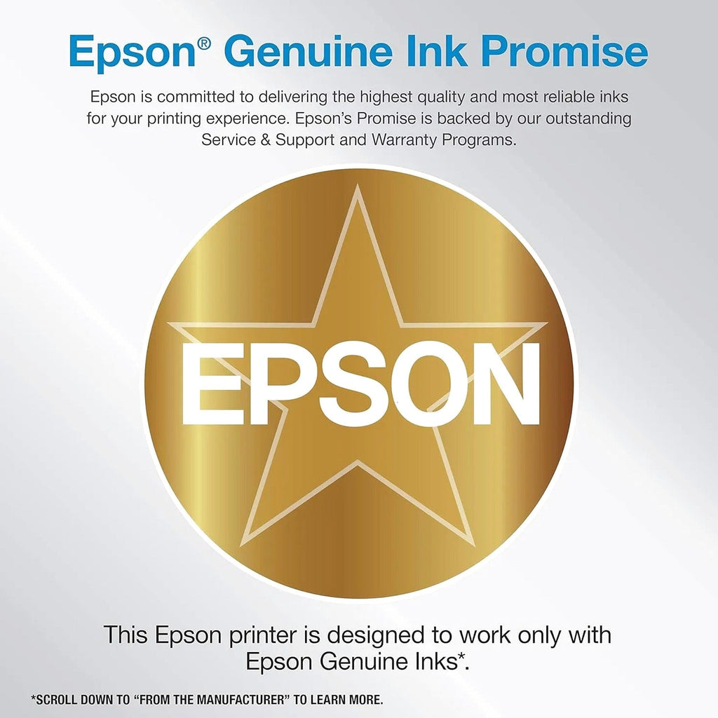 Epson EcoTank ET-4800 Wireless All-in-One Inkjet Printer, Scanner, Copier, Fax, ADF, Ethernet, White