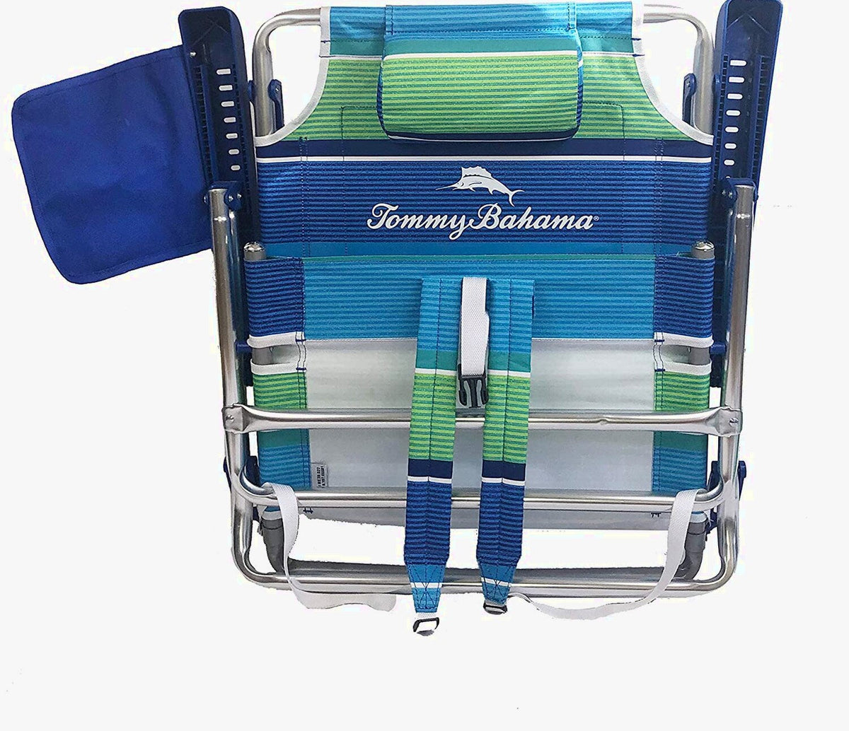 2 Backpack Beach Chairs with Storage Pouch and Towel Bar