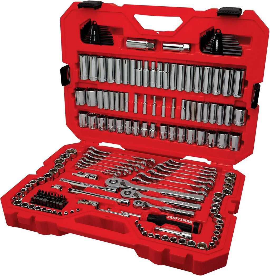 CRAFTSMAN Mechanics Tool Set, 1/4 and 3/8 Inch Drive, 189 Piece - CMMT12134