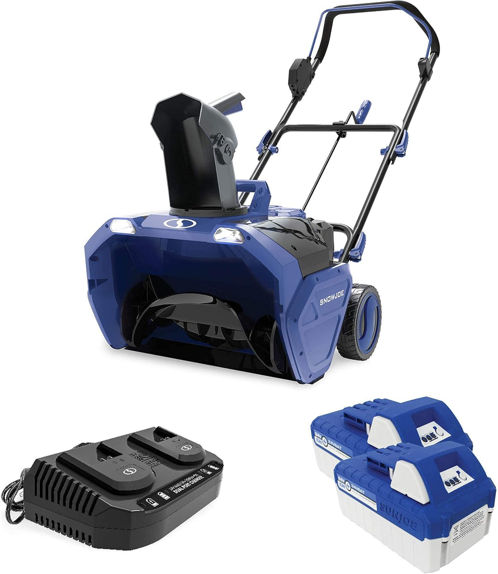 Sun Joe 20-Inch 48V Cordless Snow Blower Kit With 2 Batteries And Charger - 24V-X2-20SB
