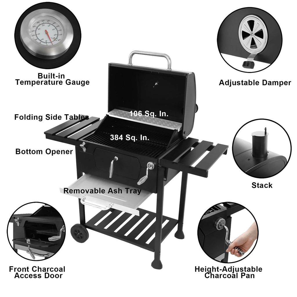 24" CD1824E Charcoal BBQ Grill