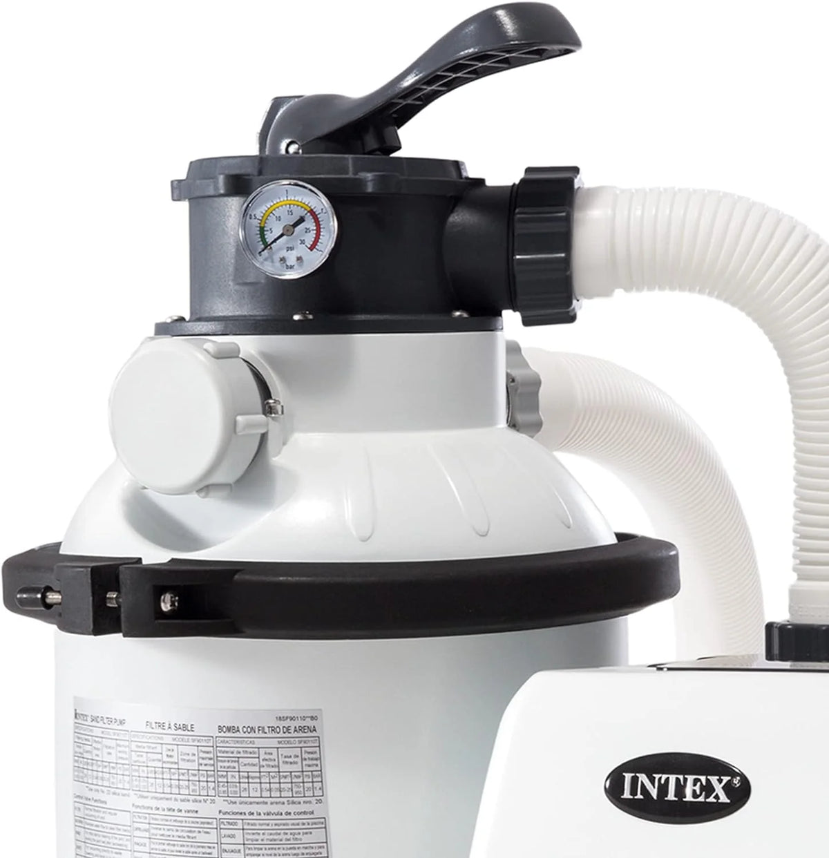 Intex Krystal Clear 16 Inch 3,000 GPH Above-Ground Pool Sand Filter Pump - 26651EG