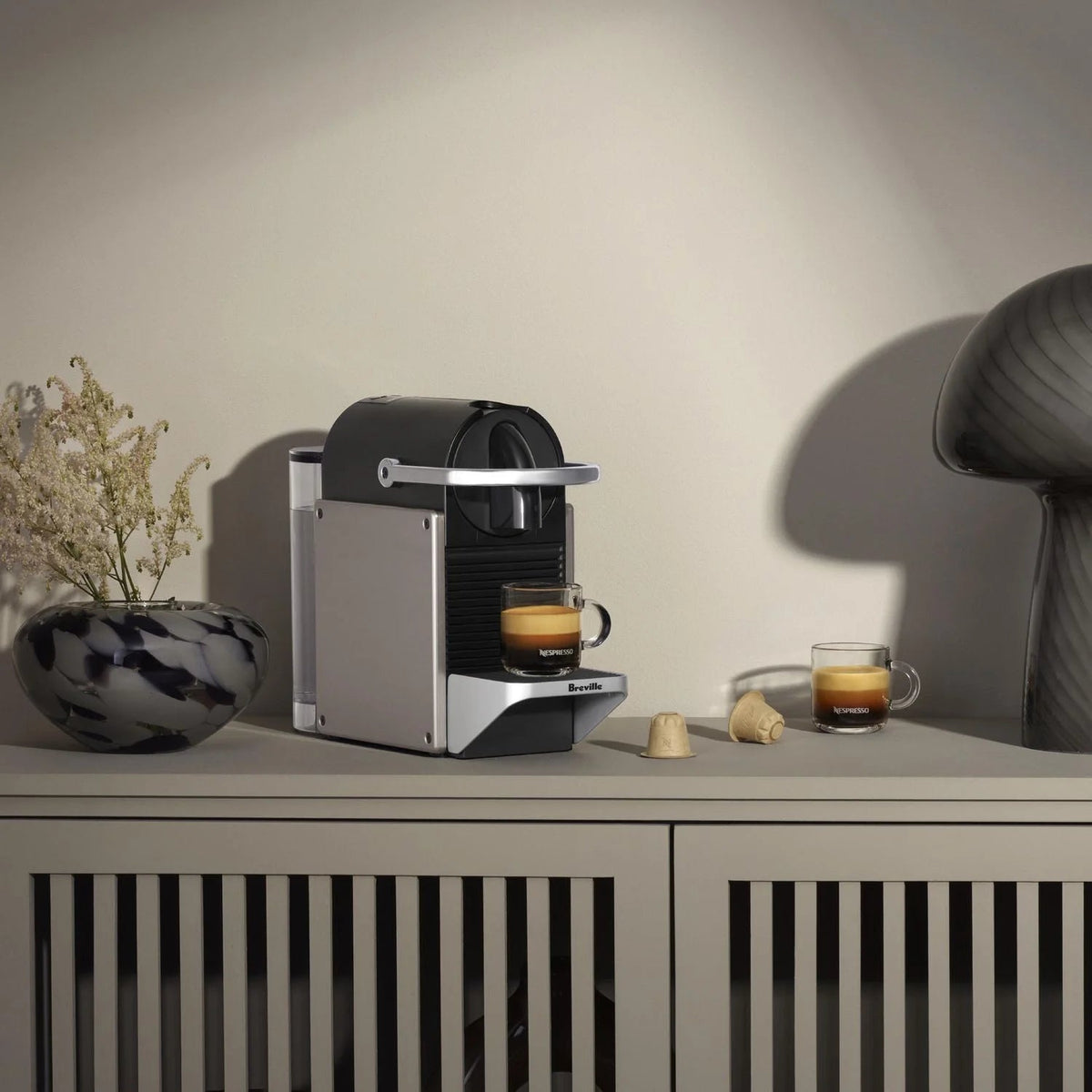 Nespresso Pixie Espresso Machine, Titan - BEC440TTN