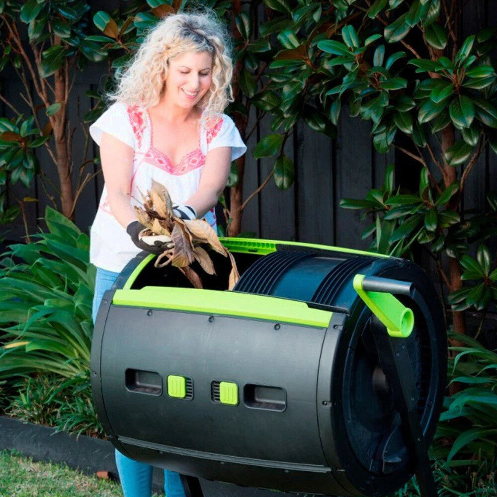 Maze 65-Gallon Compost Tumbler And Cart Combo