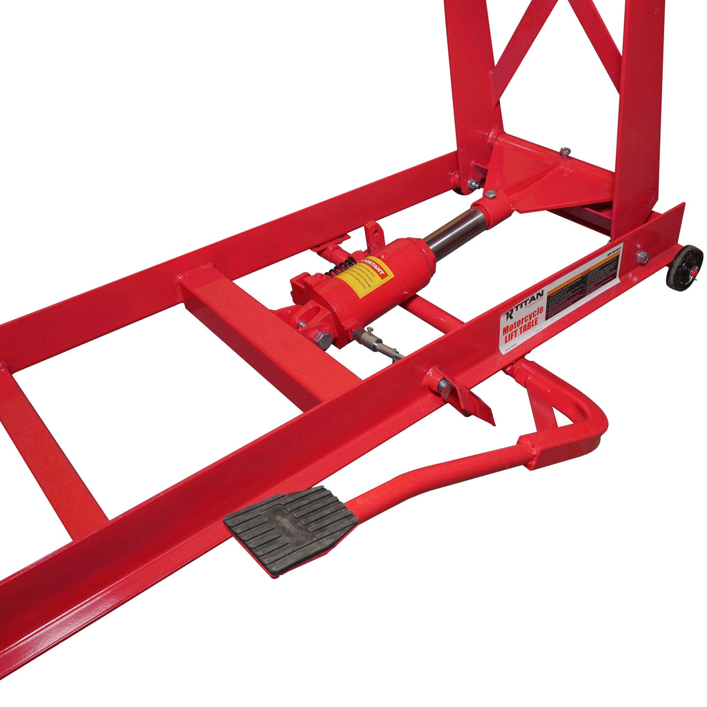1,000 lb Hydraulic Motorcycle Lift Table Extra Long Heavy Duty
