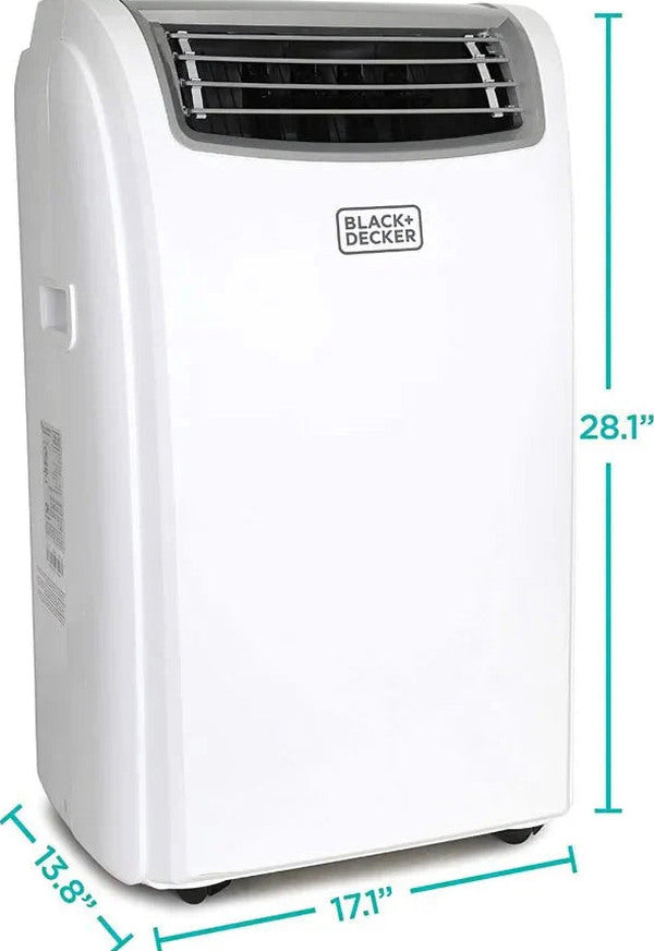 14,000 BTU Portable Air Conditioner with Heat and Remote Control, White